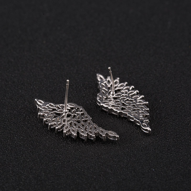 boucles d'oreille aile d'ange retournées