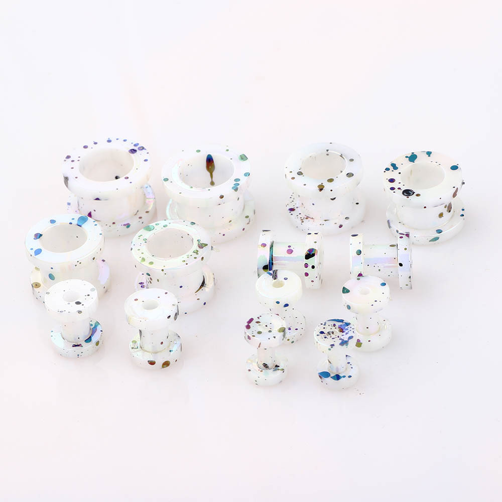 Acrylic Sharp Cone Ear Expanding Set Ear Expander Auricle Puncture Jewelry Nest Cow Cross-Border Amazon detail image 17