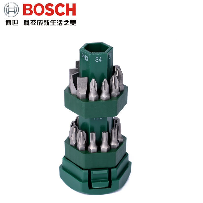 博世小旋风25支螺丝一十字套装起子机博士手电钻电动螺丝刀配件附
