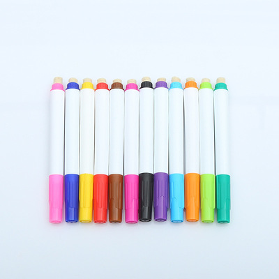 厂家新款 彩色大号可擦白板笔 大容量环保易擦水性白板笔套装|ru