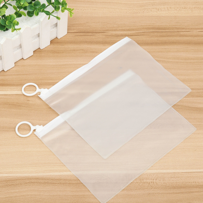 磨砂透明拉链袋服装服饰内衣自封袋 PVC塑料包装袋印刷定制logo