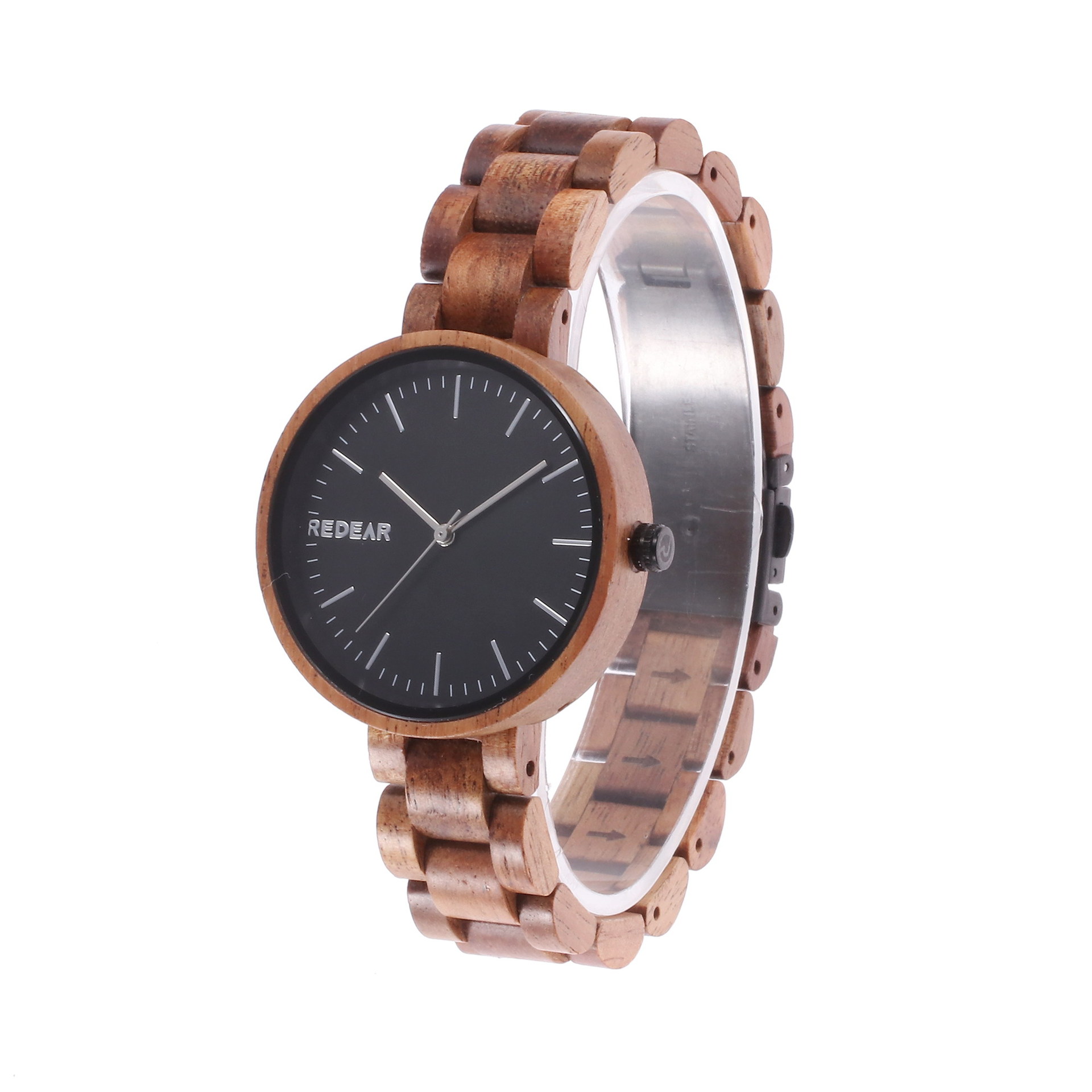 新款时尚简约木手表  亚马逊热卖木质手表女士 工厂现货 一件代发