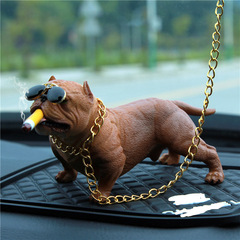 Car Ruff Dog Figurine Personality Car Trendy Dog Style Cute Cute Car Interior Decor