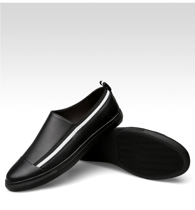 Chaussures pour hommes Été Nouvelles chaussures en cuir de vache pour hommes Chaussures décontractées à la mode coréenne Chaussures grande taille_voghion.com