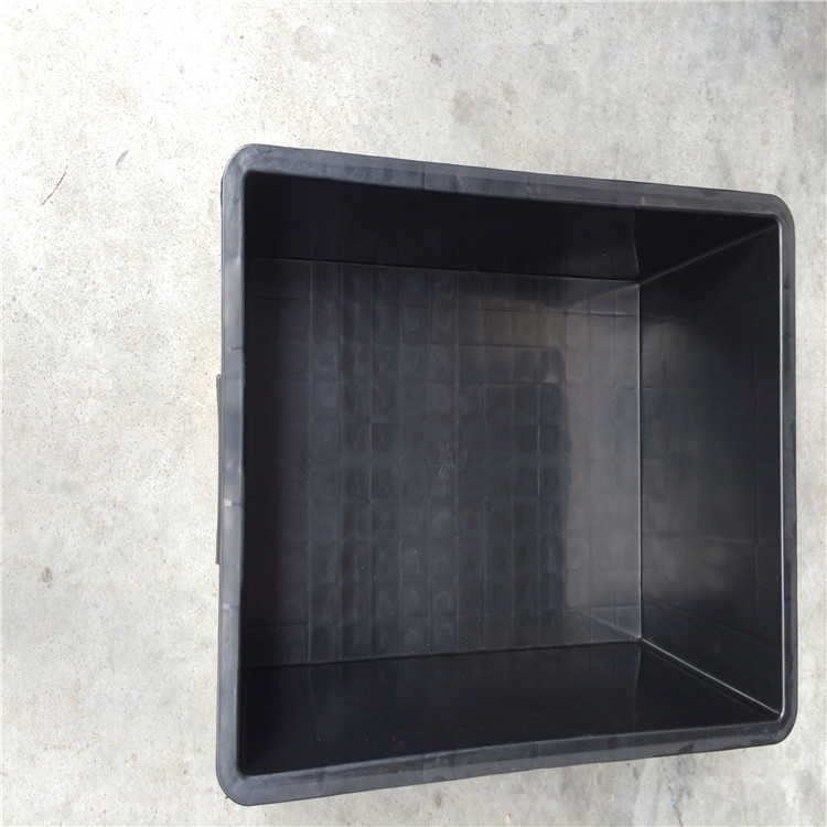 黑色防静电箱 电路板存放运输流程箱480*355*320加厚抗静电胶箱
