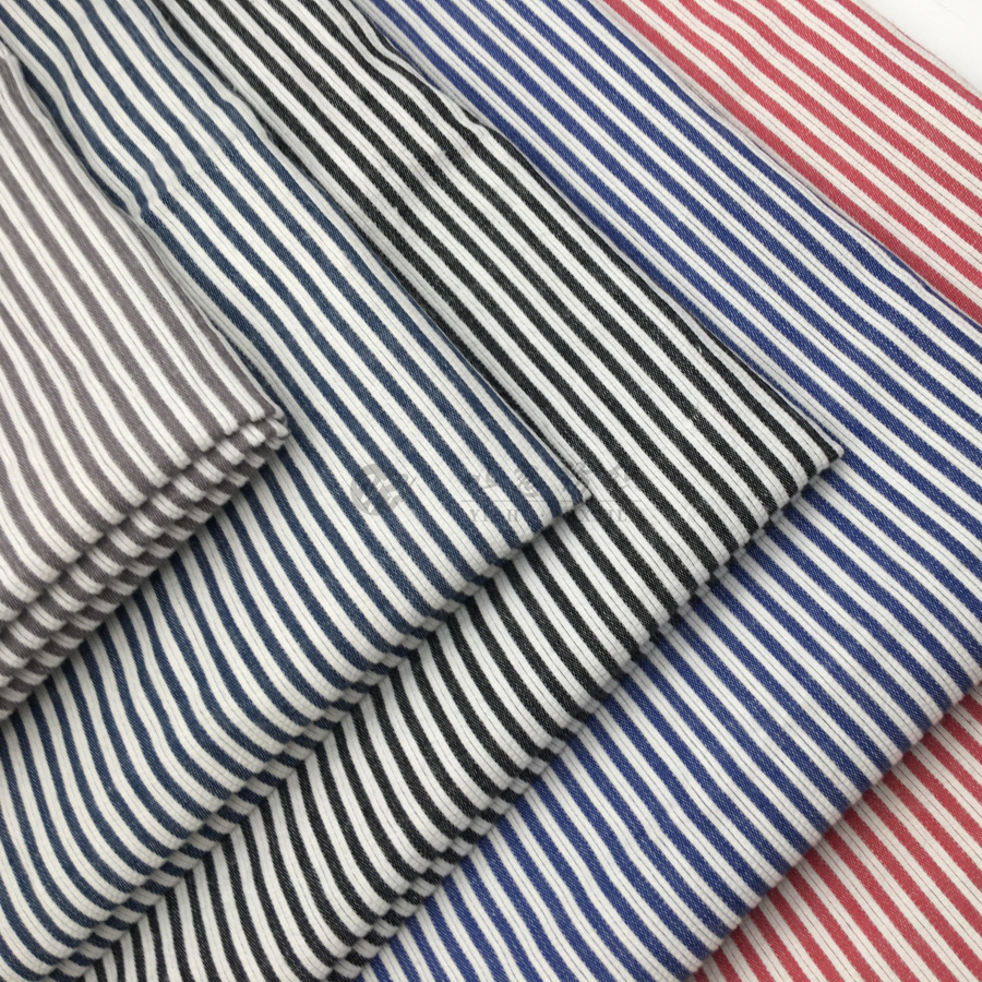 厂家直销 现货供应 全棉色织提花竖条 外贸热销 男女通用 批发