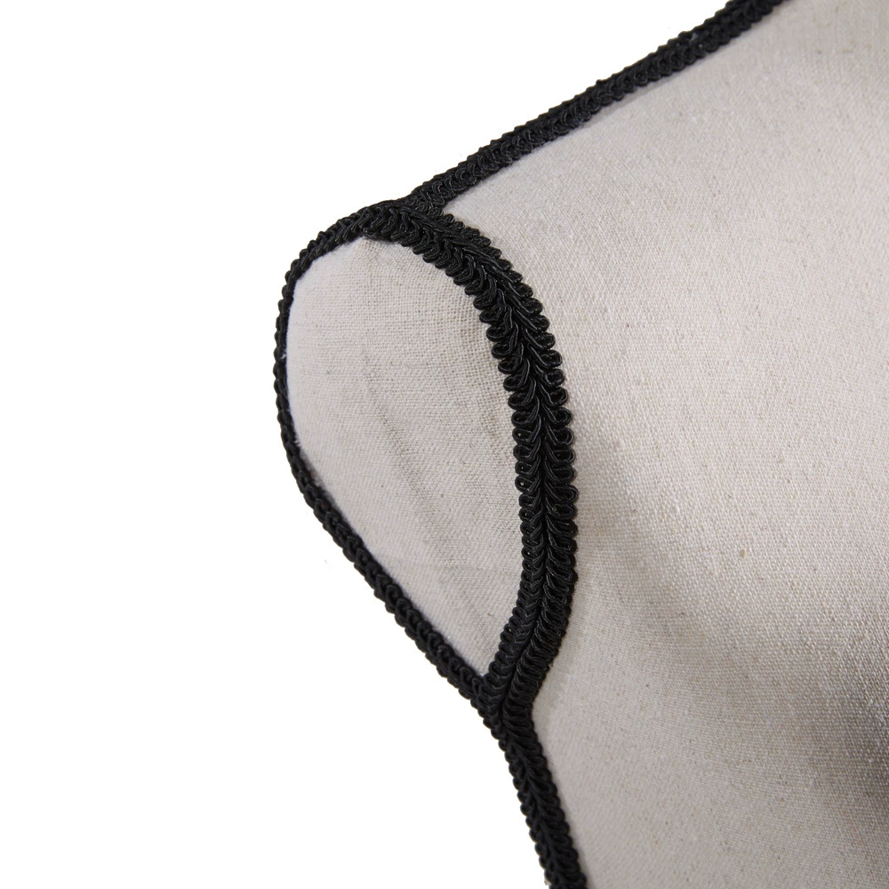Mannequin head, pleated skirt, stand