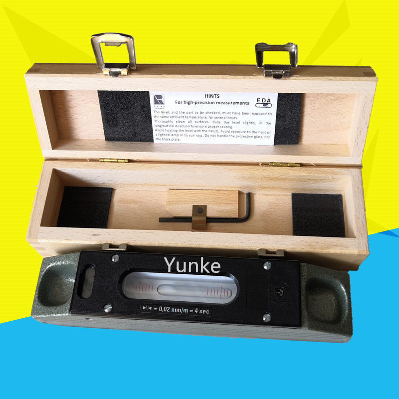 供应法国EDA水平仪61R0.02条式水平仪200mm高精度气泡水平仪