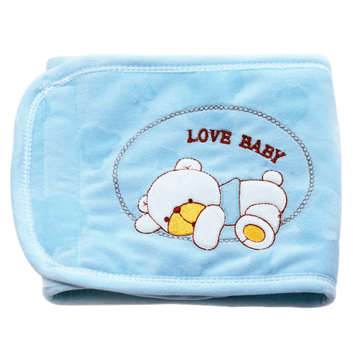 Foreign trade European and American thickened quilted baby belly, newborn belly button cord, infant velvet protector