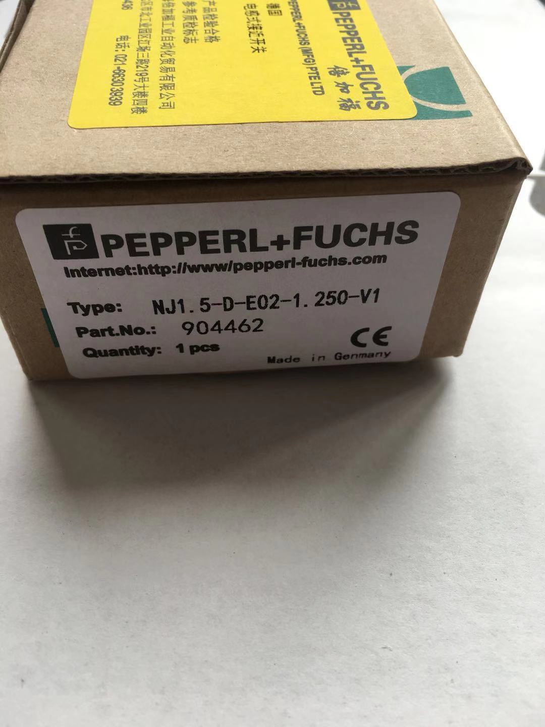 耐高压 接近开关 P+F 现货直销 NJ1.5-D-E02-1.250-V1