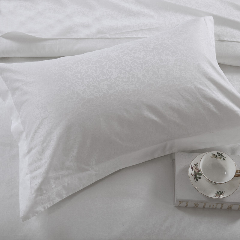 全棉酒店枕套旅館枕芯套貢緞提花賓館用品枕頭套定制批發廠家直銷
