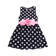 BD Summer Children's Clothing Korean Style Girls' Sleeveless Polka Dot Dress Wholesale Original Children's Dress