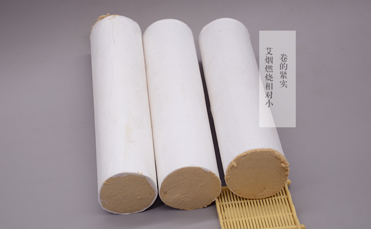 5cm Thick Moxa Stick 20cm Pure Mugwort Ai Tiao Moxibustion Roll for Warming Therapy quality and texture