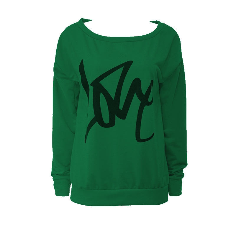 LOVE letter printing long-sleeved sweatshirt NSOY27423