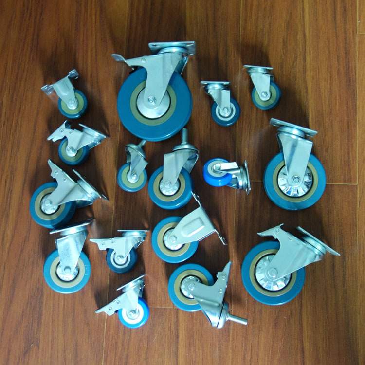 2寸2.5寸3寸4寸5寸灰胶灰PVC固定活动刹车丝杆活动丝杆刹车|ms