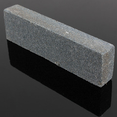 Outdoor 120-Grain Sharpening Stone, Kitchen Oilstone for Chef's Knives & Fruit Knives, Dual-Sided Quick Blade Sharpener with Non-Slip Handle for Scissors