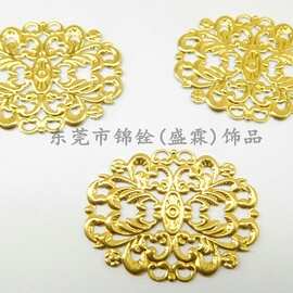 椭圆形花片精制通花片DIY饰品配件411