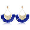 Fashionable metal earrings, pendant, suitable for import, boho style