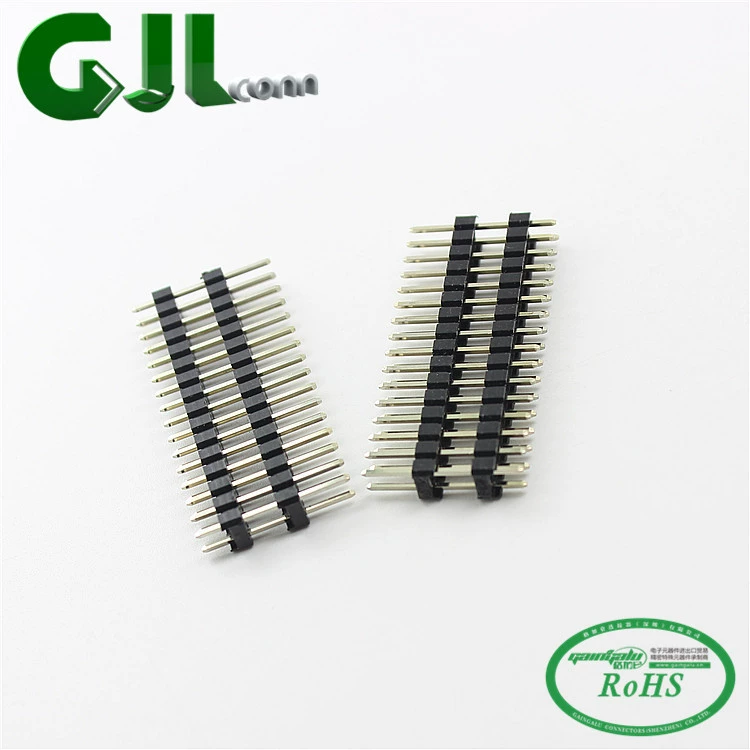 GJLCONN 2.54-2*16P двойной ряд двойной пластиковый штыревой заголовок, верх три, нижних шесть, общая длина 18MM 2.54 двойной ряд пластиковый штырь