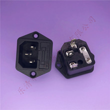 直銷AC電源插座帶保險絲二合一 ac插座AC-03 品字型插座音響插座