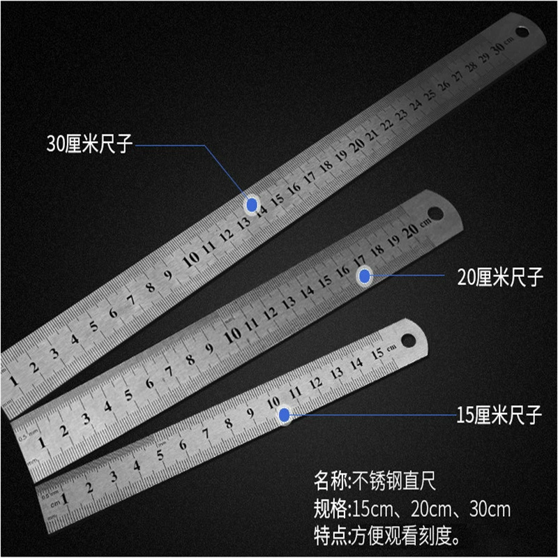Universal ruler stainless steel, high quality stationery