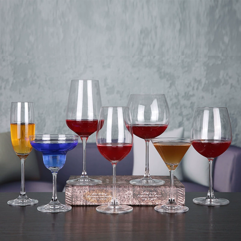 Wine glass tall lead-free crystal stemmed (ZS-SGH series) — clear red wine glass, hotel & home use