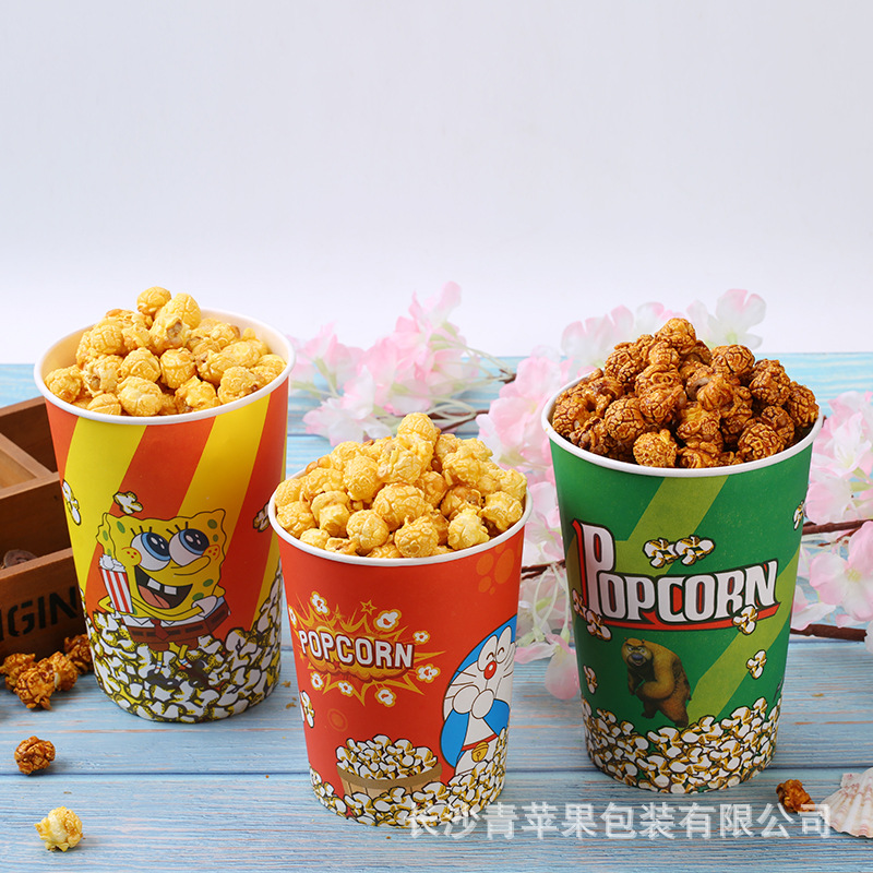 厂家直销批发爆米花桶电影院全家桶一次性纸桶加厚通用纸杯