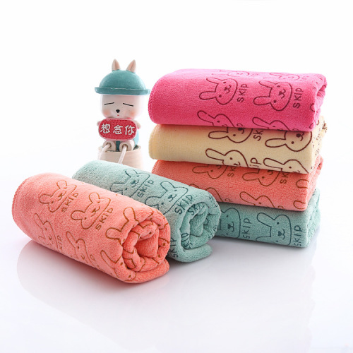 Supply of fine fiber printed advertising towels supermarket barber shop gas station gift dry hair towel absorbent towel