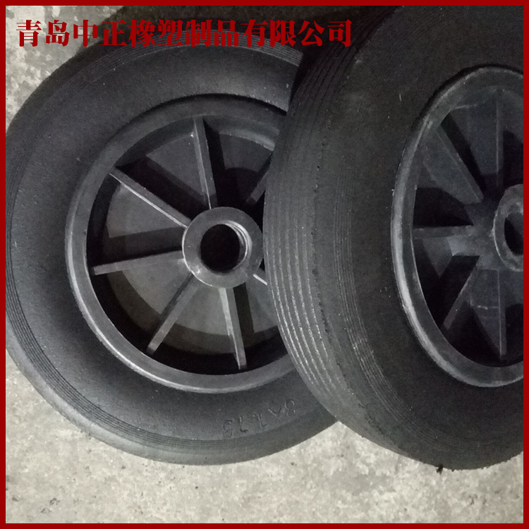 厂家生产销售8寸胶粉轮 制作多种规格工具车轮 小推车轮