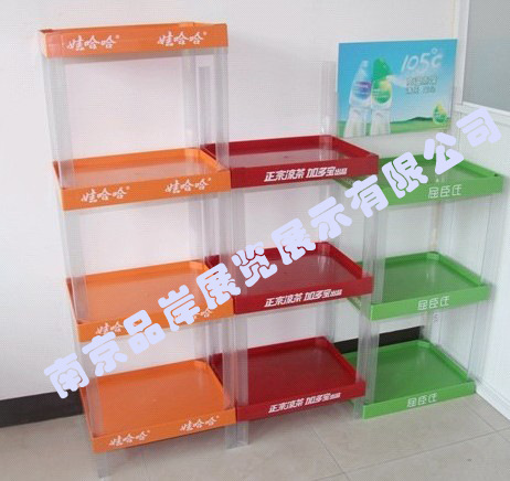 饮料塑料展示架矿泉水促销货架凉茶促销展览陈列架