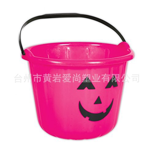 【厂家热销】外销欧美全新pp食品级优质精美万圣节桶鬼节糖果桶