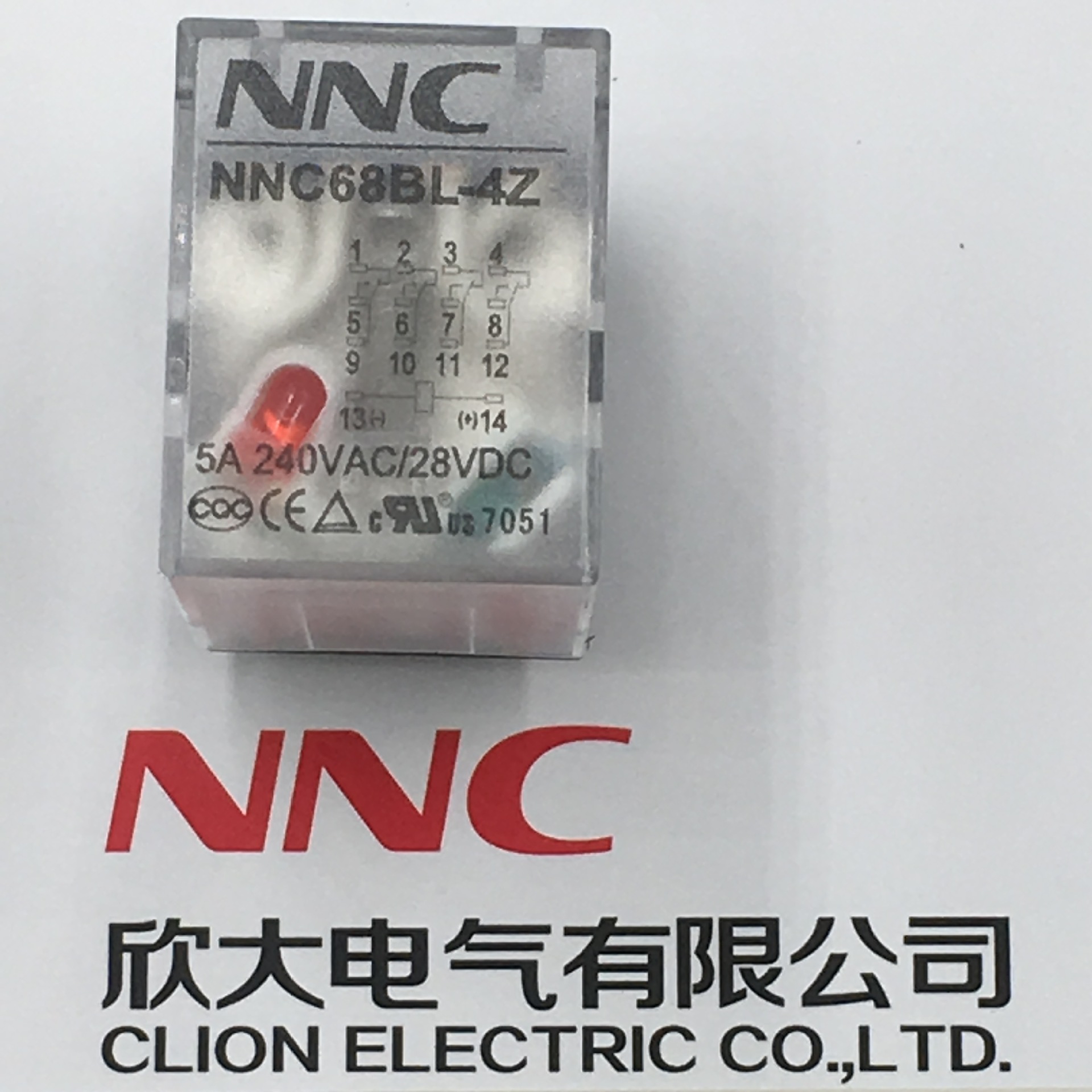 東莞銀觸點原裝欣大NNC中間繼電器NNC68BL-4Z代替HHC68B-4Z(HH54P