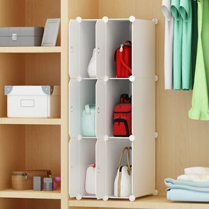 Modern Simple Floor Standing Storage Cabinet with Divided Compartments for Home