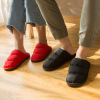 Winter non-slip slippers with down for beloved, Korean style, soft sole