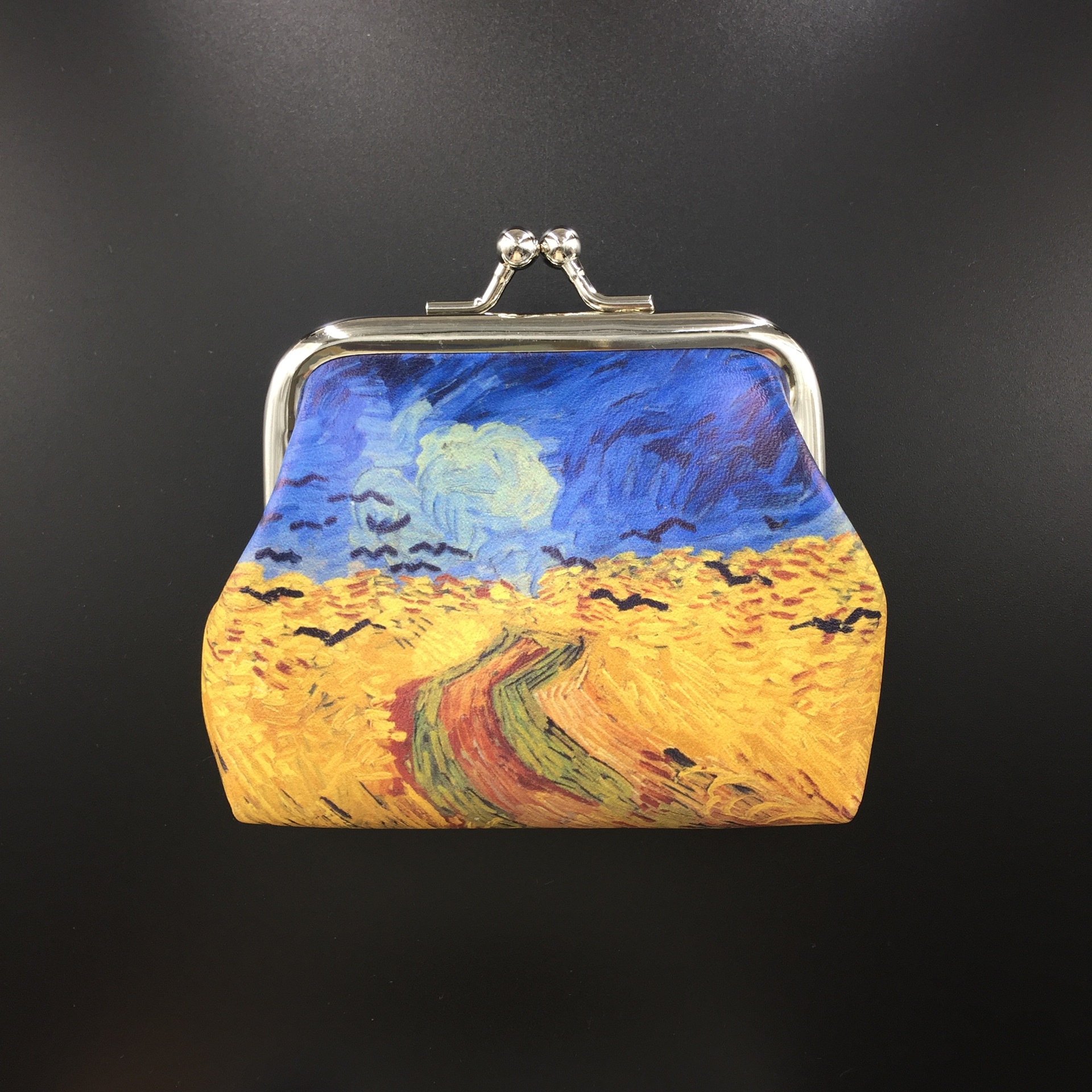 Women's All Seasons Pu Leather Oil Painting Classic Style Dumpling Shape Buckle Coin Purse display picture 1