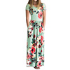 Dress, long skirt, Amazon, children's clothing, Aliexpress, European style, with short sleeve, flowered