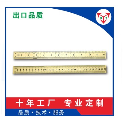 stainless steel Straightedge Tiechi Aluminum Ruler Tools feet Advertising feet Metal ruler Gift feet Two-sided Graduation Manufactor customized