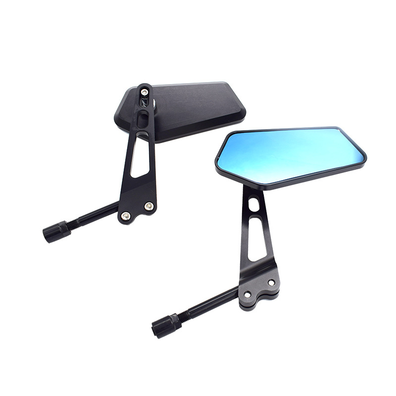 摩托車後視鏡改裝鏡子鋁合金可調節機械式反光鏡倒車鏡改裝配件