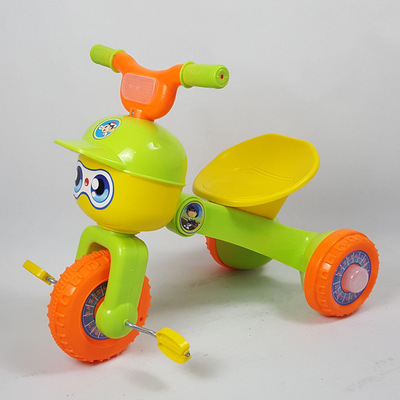 儿童三轮车脚踏车1-3岁可折叠带音乐闪光灯奶粉赠品小孩自行童车|ms