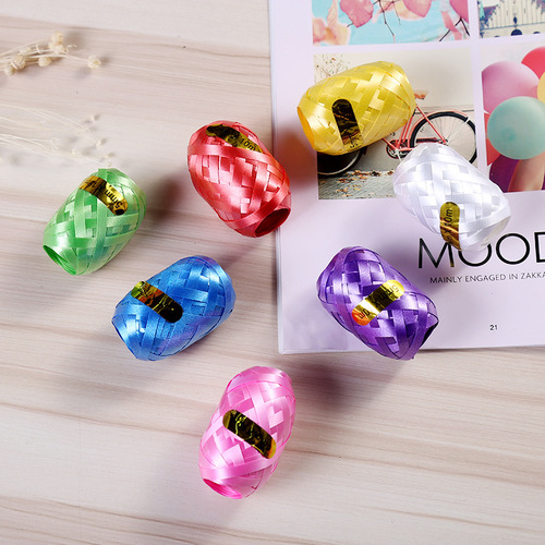 10 meters rugby ribbon birthday party decoration wedding scene layout egg shaped balloon ribbon tie wholesale