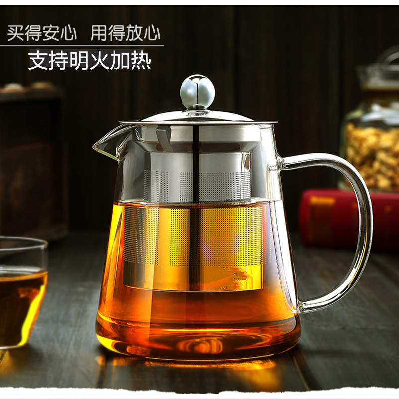 家用玻璃冷水壶凉茶泡茶壶耐热高温防爆大容量冰水瓶晾凉白开水杯|ru