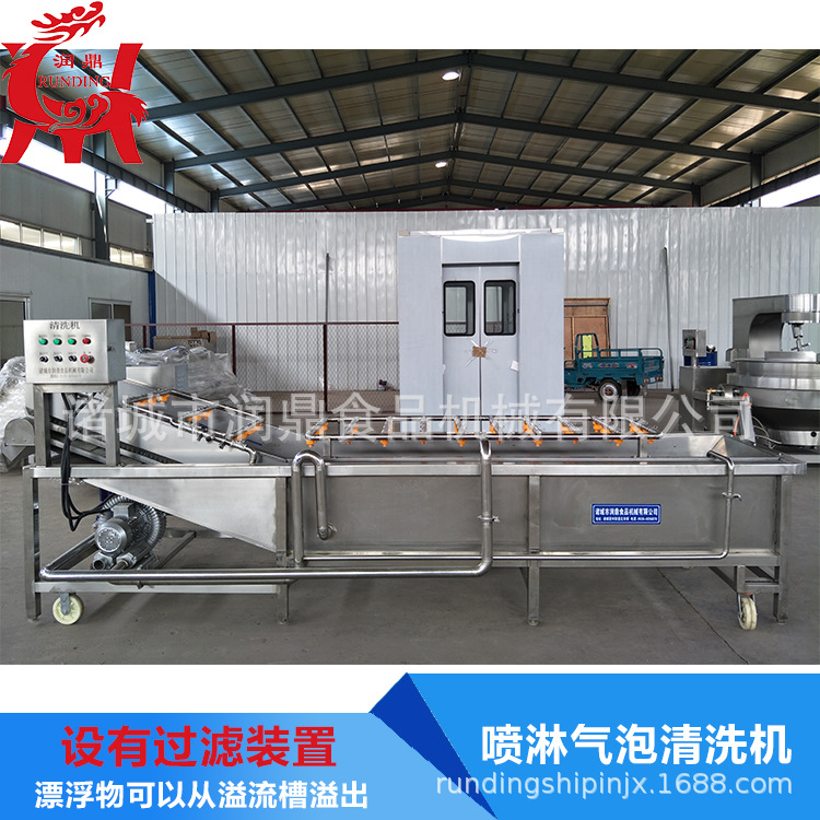 直销车厘子清洗机 中央厨房大型洗菜机 果蔬喷淋气泡清洗机批发