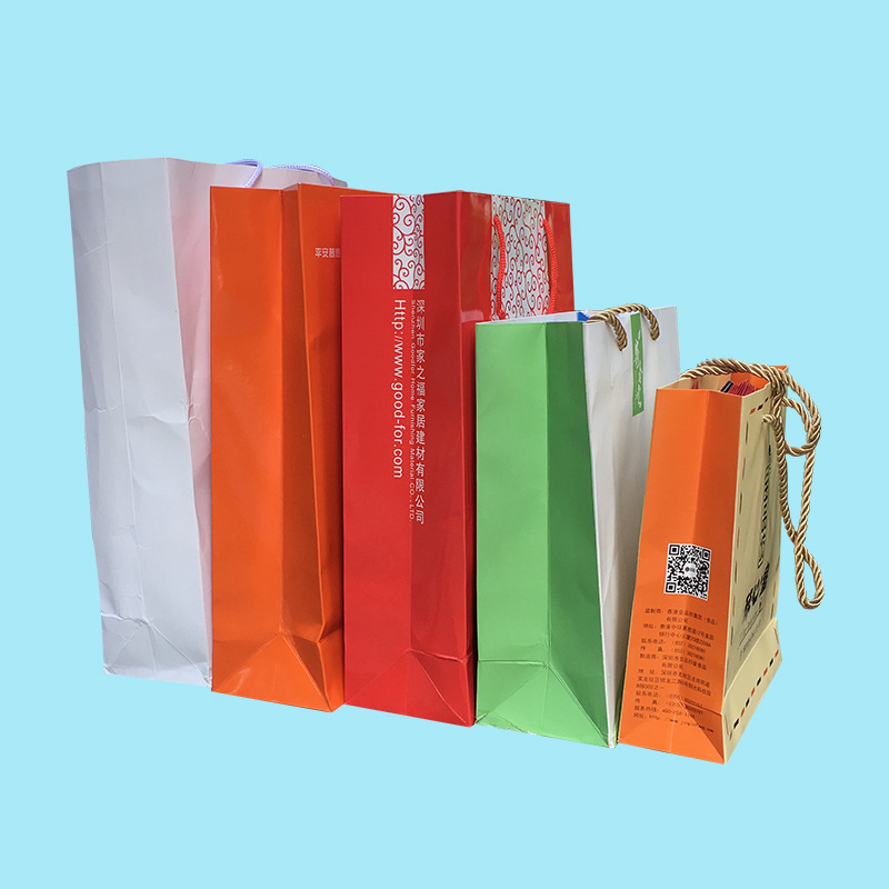 牛皮纸袋定制 礼品包装袋饭盒烘焙打包袋 定制印刷服装手提袋|ms