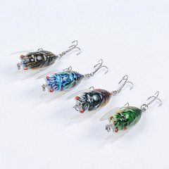 Lure bait insect bionic bait cicada 5cm/6.2g painted plastic fishing bait manufacturer wholesale fake bait cross-border water surface