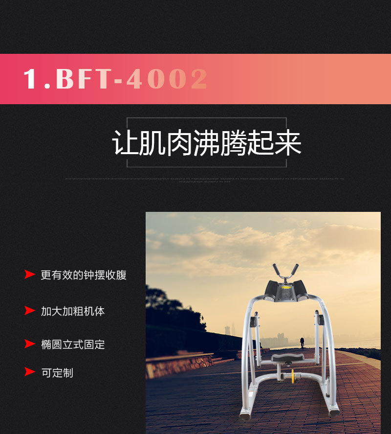 可调式收腹扭腰健身器材