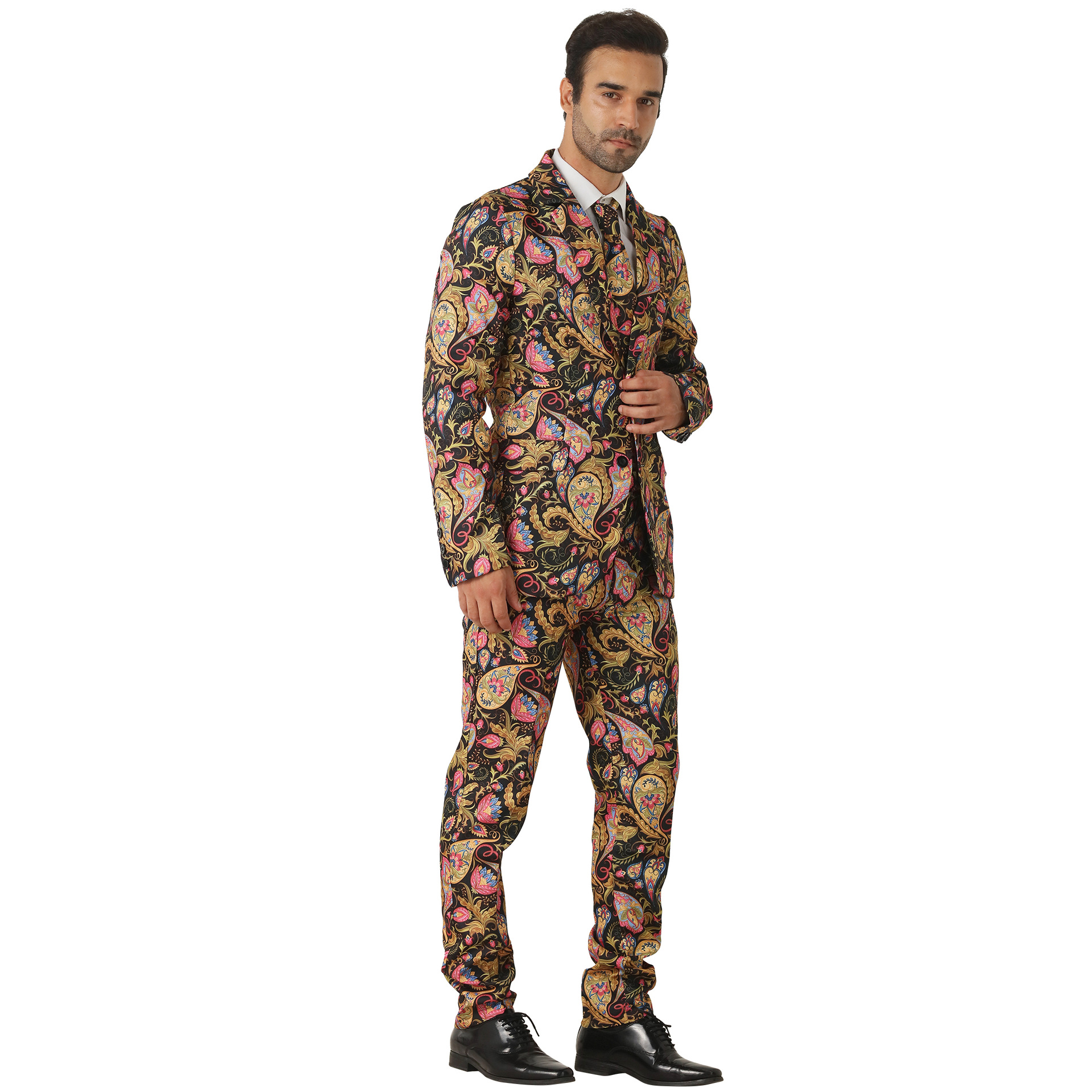 Costume di Halloween con abito personalizzato con motivo ameba dorato_voghion.com