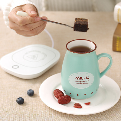 抖音同款55度杯暖暖杯送女朋友創意生日聖誕新年禮物暖杯墊恒溫杯