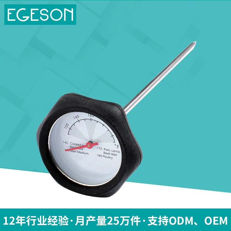Оптовая Продажа с фабрики Портативный Кухонный Термометр для барбекю круглый Зонд термометр биметаллический промышленный термометр
