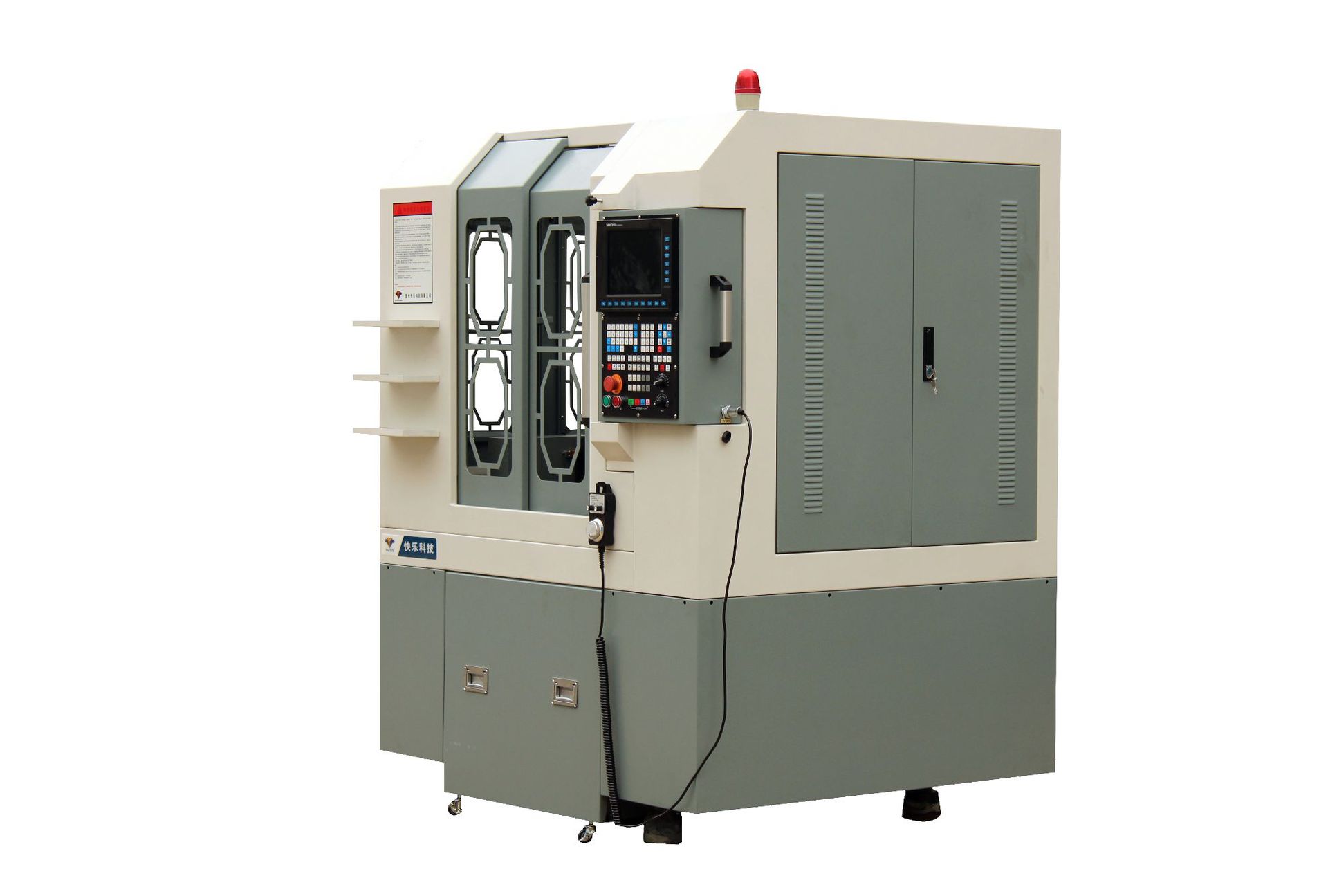 数控CNC全罩四轴模具DJ45M型雕刻机切圆角电动圆角机 自动换刀机