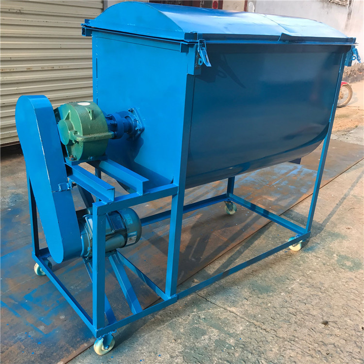 自吸饲料搅拌机 卧式饲料草粉混合搅拌机畜牧、养殖业机械7是7兔
